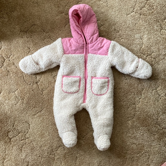 2/$30 NWOT First Wish Sherpa Snow Suit - 6-9 months - Picture 1 of 6